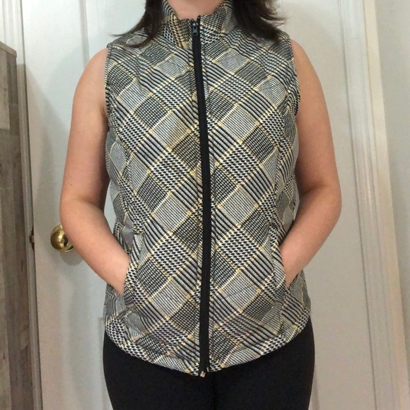 Plaid fall / winter vest - Picture 4 of 4